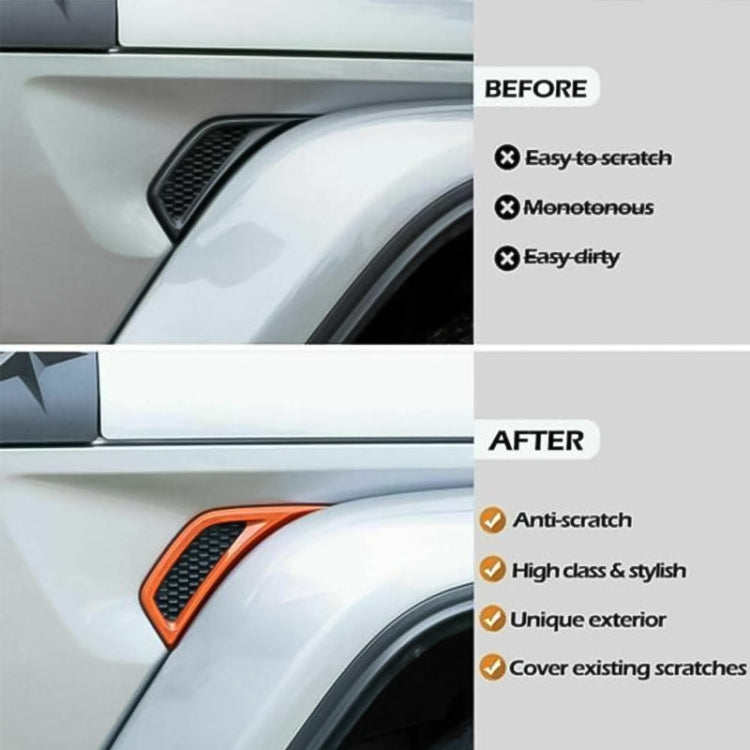 Car Fender Side Air Outlet Decorative Panel for Jeep Wrangler JL 2018-2020 (Mirror) - Decorative Sticker by PMC TechLife | Online Shopping South Africa | PMC TechLife | Buy Now Pay Later Mobicred