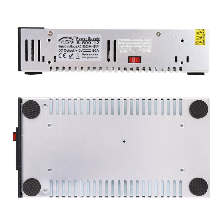 S-500-12 DC12V 500W 41.7A DIY Regulated DC Switching Power Supply Power Step-down Transformer with Clip - Step-down Transformer by PMC TechLife | Online Shopping South Africa | PMC TechLife | Buy Now Pay Later Mobicred