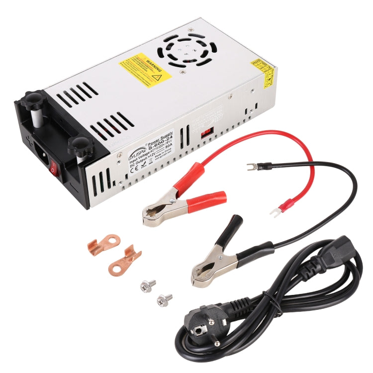 S-600-24 DC24V 600W 25A DIY Regulated DC Switching Power Supply Power Step-down Transformer with Clip, EU Plug - Step-down Transformer by PMC TechLife | Online Shopping South Africa | PMC TechLife | Buy Now Pay Later Mobicred