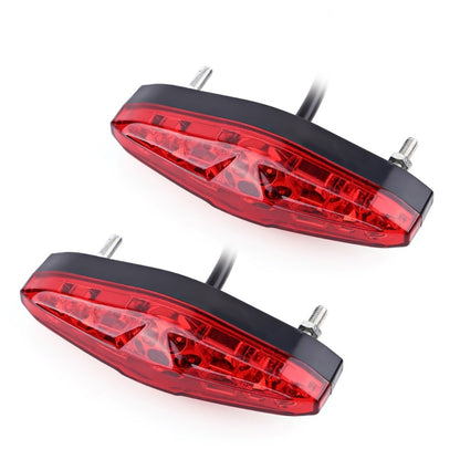 2 PCS KC-WD-NEW-3X Motorcycle LED Brake Light Running Lamp (Red) - Signal Lights by PMC Jewellery | Online Shopping South Africa | PMC Jewellery