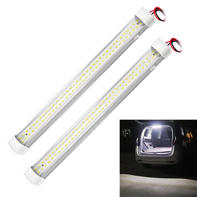 2 PCS ZS-3332 12-85V High Bright 72LEDs RV Dome Light Cabin Light Bar - Dome Lights by PMC TechLife | Online Shopping South Africa | PMC TechLife | Buy Now Pay Later Mobicred