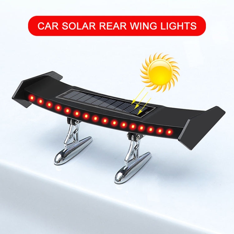 Car Mini Rear Wing with Light Solar Anti-collision Tail Light - Warning Lights by PMC TechLife | Online Shopping South Africa | PMC TechLife | Buy Now Pay Later Mobicred