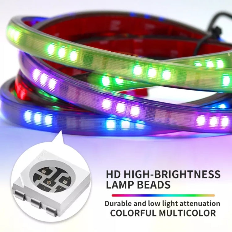 Z08-80CM 80cm DC12V-24V Car Front Grille LED RGB Daytime Running Lights Strip Colorful Lamp - Running Lights by PMC Jewellery | Online Shopping South Africa | PMC Jewellery | Buy Now Pay Later Mobicred