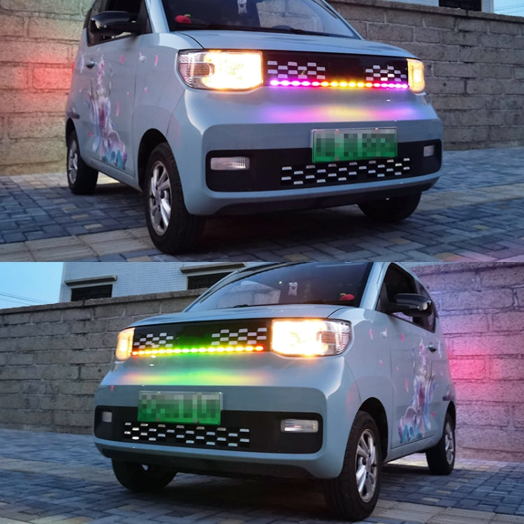 Z08-80CM 80cm DC12V-24V Car Front Grille LED RGB Daytime Running Lights Strip Colorful Lamp - Running Lights by PMC Jewellery | Online Shopping South Africa | PMC Jewellery | Buy Now Pay Later Mobicred