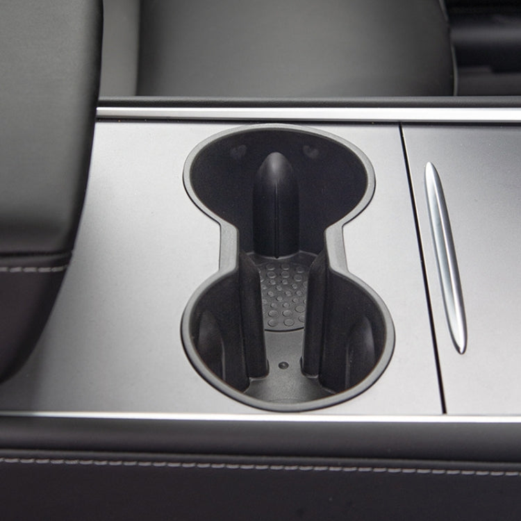 SHUNWEI SD-1054 Car Water Cup Holder for Tesla Model 3 / Y 2021-2022(Grey) - free shipping - PMC TechLife - Order now!