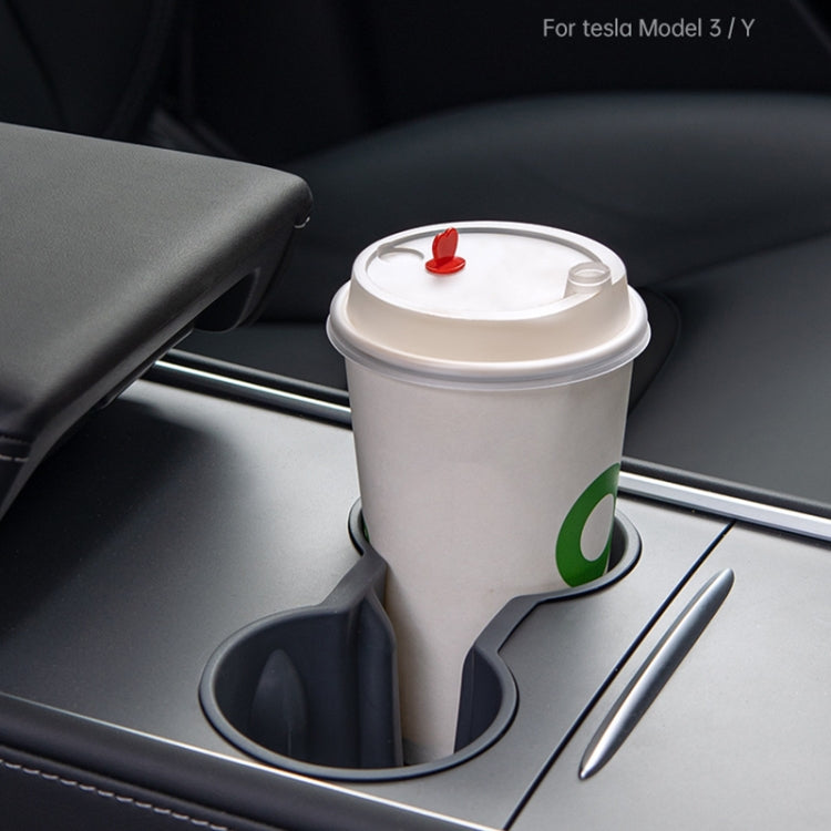 SHUNWEI SD-1054 Car Water Cup Holder for Tesla Model 3 / Y 2021-2022(Black) - Car Drink Holders by SHUNWEI | Online Shopping South Africa | PMC Jewellery