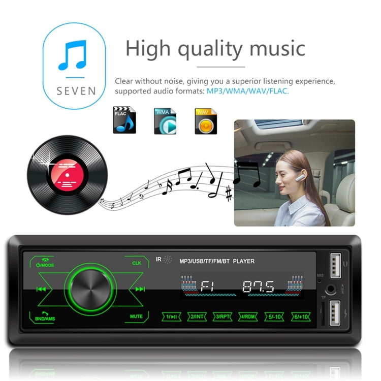 M10 12V Car Radio Receiver MP3 Player, Support Bluetooth Hand-free Calling / FM / USB / SD Card - Car MP3 & MP4 & MP5 by PMC Jewellery | Online Shopping South Africa | PMC Jewellery | Buy Now Pay Later Mobicred