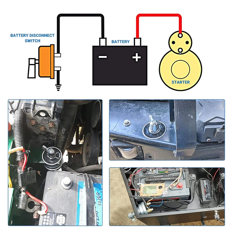High Current Master Battery Disconnect Switch Kit - Car Switches by PMC TechLife | Online Shopping South Africa | PMC TechLife | Buy Now Pay Later Mobicred