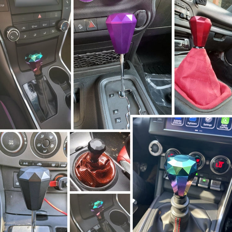 Universal Car Diamond Shape Metal Gear Shift Knob (Purple) - Shift Knob by PMC TechLife | Online Shopping South Africa | PMC TechLife | Buy Now Pay Later Mobicred