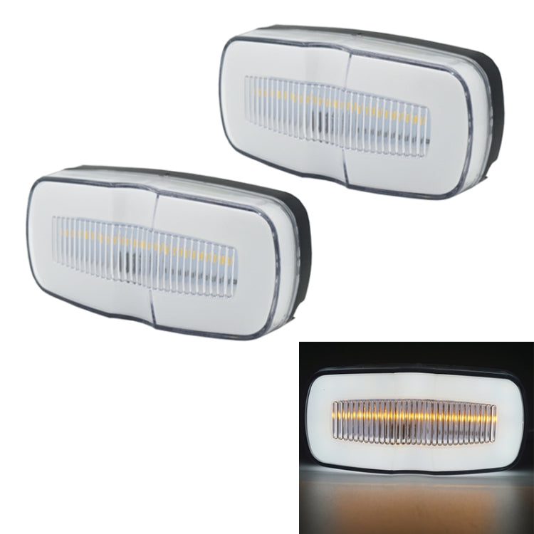 2 PCS MK-190 Truck LED Side Marker Light (White Light) - Running Lights by PMC TechLife | Online Shopping South Africa | PMC TechLife | Buy Now Pay Later Mobicred