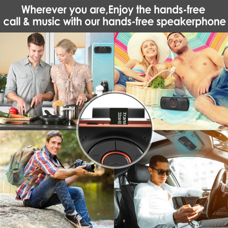 T826 Car Bluetooth Wireless MP3 Player FM Player for Sun Visor - Bluetooth Car Kits by PMC TechLife | Online Shopping South Africa | PMC TechLife | Buy Now Pay Later Mobicred