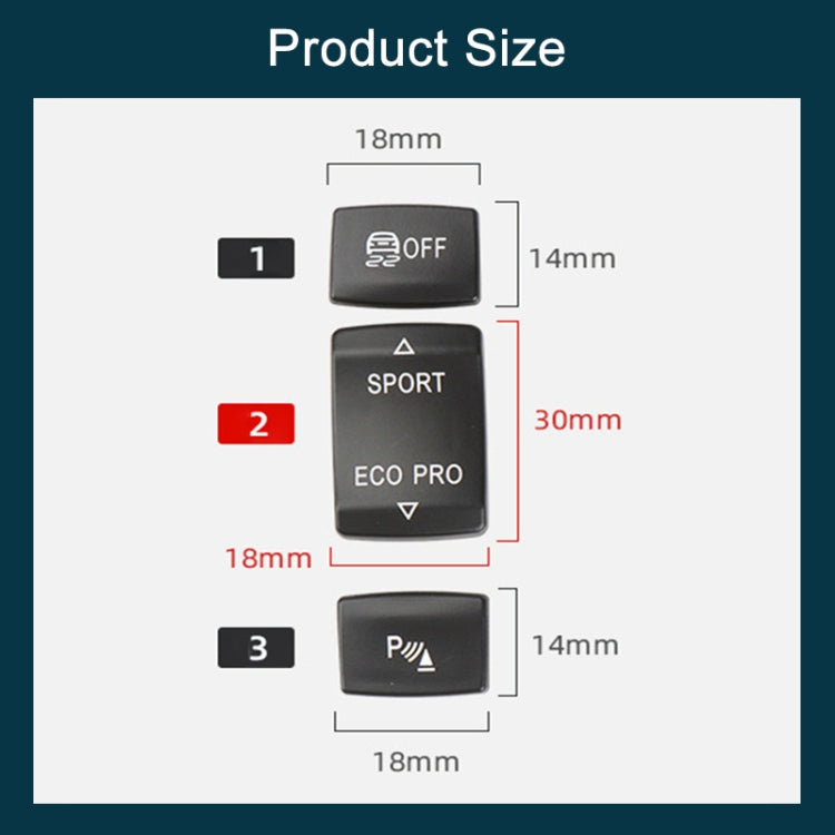 For BMW 3 Series Left Driving Car Central Control Multi-function Radar Button 6131 9252 912(Black) - free shipping - PMC TechLife - Order now!