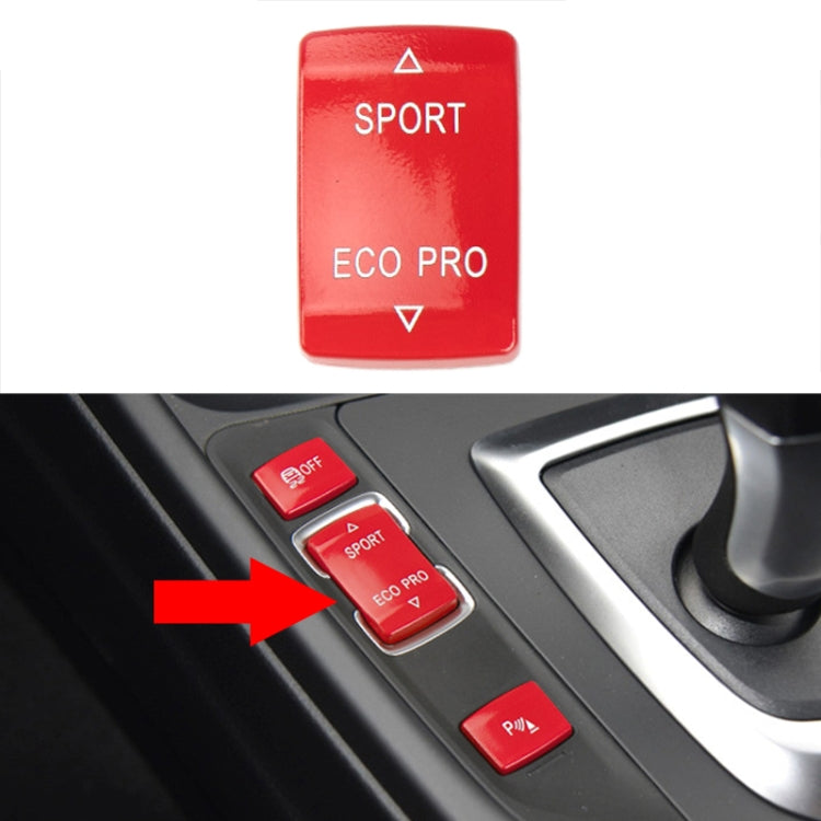 For BMW 3 Series Left Driving Car Central Control Multi-function Sport Button 6131 9252 912(Red) - Car Switches by PMC Jewellery | Online Shopping South Africa | PMC Jewellery