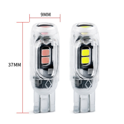 4pcs T10 DC12V /  0.84W / 0.07A / 150LM Car Clearance Light 5LEDs SMD-3030 Lamp Beads with lens (Yellow Light) - Clearance Lights by PMC Jewellery | Online Shopping South Africa | PMC Jewellery | Buy Now Pay Later Mobicred