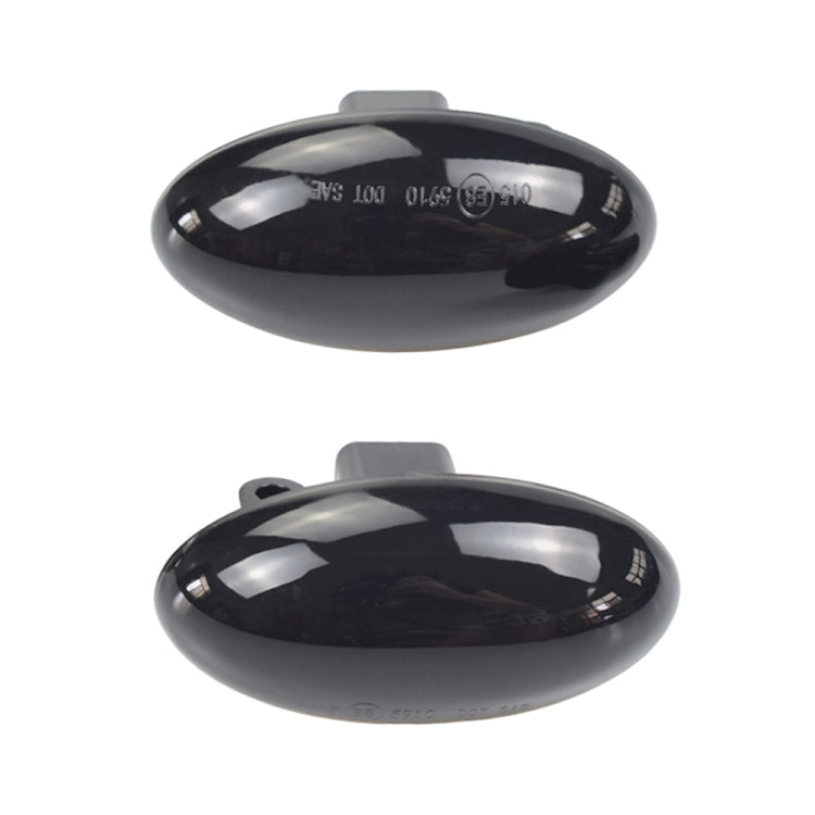 2pcs For Peugeot 1007 Car Dynamic LED Fender Side Light 817300H010 (Transparent Black) - Arrow Turn Lights by PMC Jewellery | Online Shopping South Africa | PMC Jewellery | Buy Now Pay Later Mobicred