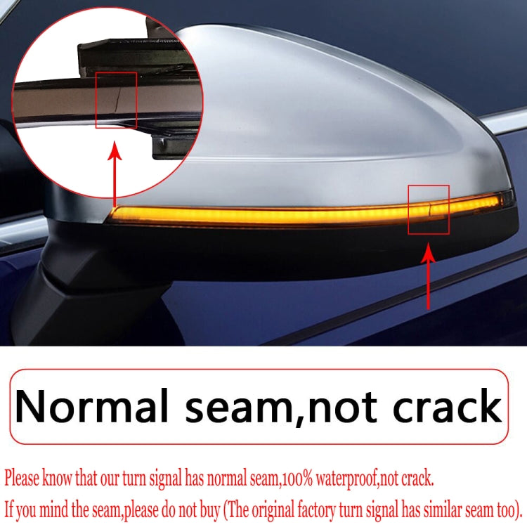 1 Pair For Volkswagen Golf 6 MK6 Car Dynamic LED Turn Signal Light Rearview Mirror Flasher Water Blinker, without Hole - Arrow Turn Lights by PMC Jewellery | Online Shopping South Africa | PMC Jewellery | Buy Now Pay Later Mobicred