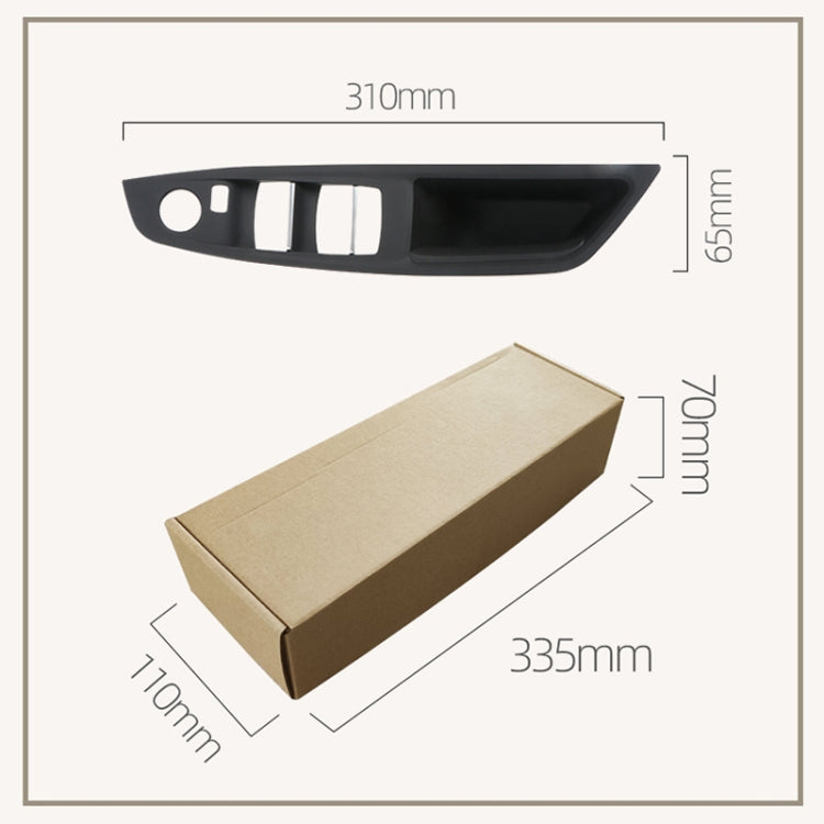 For BMW F10 2011-2017 Right Driving Car Door Window Lift Switch Trim Panel (Grey) - Car Interior Mouldings by PMC TechLife | Online Shopping South Africa | PMC TechLife | Buy Now Pay Later Mobicred