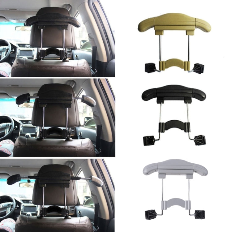 Car Faux Leather Retractable Coat Hanger (Beige) - Auto Fastener & Clips by PMC Jewellery | Online Shopping South Africa | PMC Jewellery | Buy Now Pay Later Mobicred