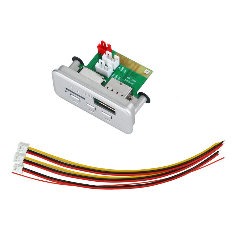 Car 12V Audio MP3 Player Decoder Board FM Radio TF Card USB AUX, with Bluetooth(White) - Car MP3 & MP4 & MP5 by PMC TechLife | Online Shopping South Africa | PMC TechLife | Buy Now Pay Later Mobicred
