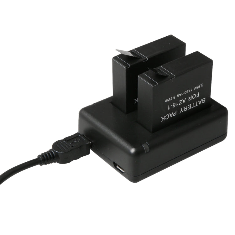 BC-AZ16 Digital Camera USB Dual Batteries Charger for Xiaomi Xiaoyi II 4K - Charger by PMC TechLife | Online Shopping South Africa | PMC TechLife | Buy Now Pay Later Mobicred