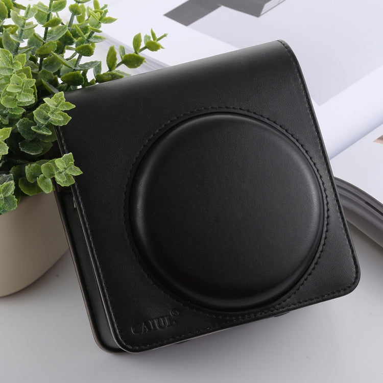 Retro Style Full Body Camera PU Leather Case Bag with Strap for FUJIFILM instax SQUARE SQ6 (Black) - free shipping - PMC TechLife - Order now!