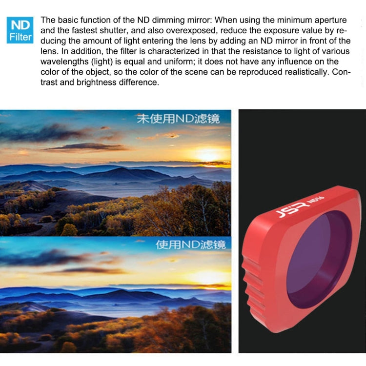 HD Camera ND16 Lens Filter for DJI OSMO Pocket - Lens Accessories by JSR | Online Shopping South Africa | PMC TechLife | Buy Now Pay Later Mobicred