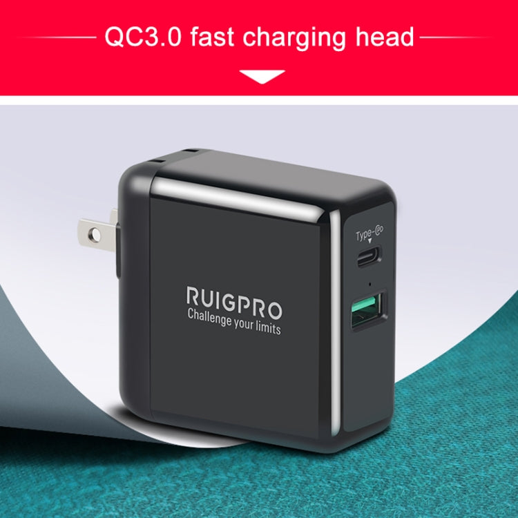 RUIGPRO USB Triple Batteries Housing Charger Box with LED Indicator Light for DJI OSMO Action 1 -  by PMC Jewellery | Online Shopping South Africa | PMC Jewellery | Buy Now Pay Later Mobicred