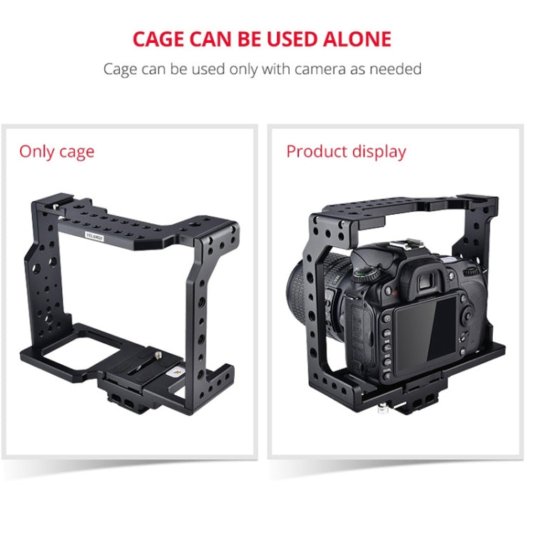 YELANGU C8 YLG0910 Handle Video Camera Cage Stabilizer(Black) - free shipping - PMC TechLife - Order now!