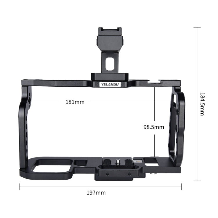 YELANGU C9-A YLG0911A Handle Video Camera Cage Stabilizer for DJI BMPCC 4K(Black) - free shipping - PMc TechLife - Order now!