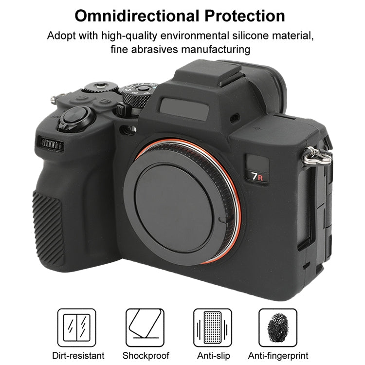 For Sony ILCE-7RM5 / Alpha 7R V Soft Silicone Protective Case (Black) - Protective Case by PMC TechLife | Online Shopping South Africa | PMC TechLife | Buy Now Pay Later Mobicred