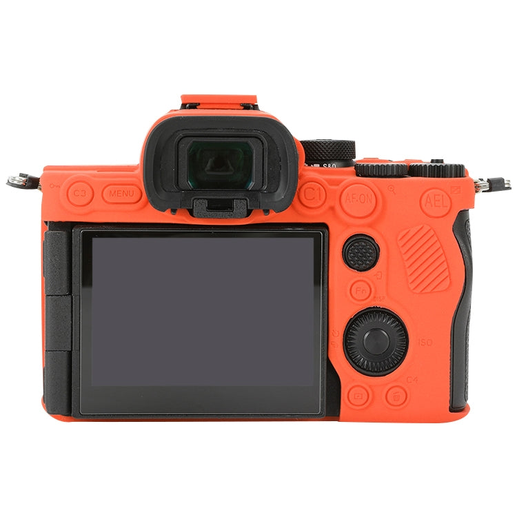 For Sony ILCE-7RM5 / Alpha 7R V Soft Silicone Protective Case (Orange) - Protective Case by PMC TechLife | Online Shopping South Africa | PMC TechLife | Buy Now Pay Later Mobicred