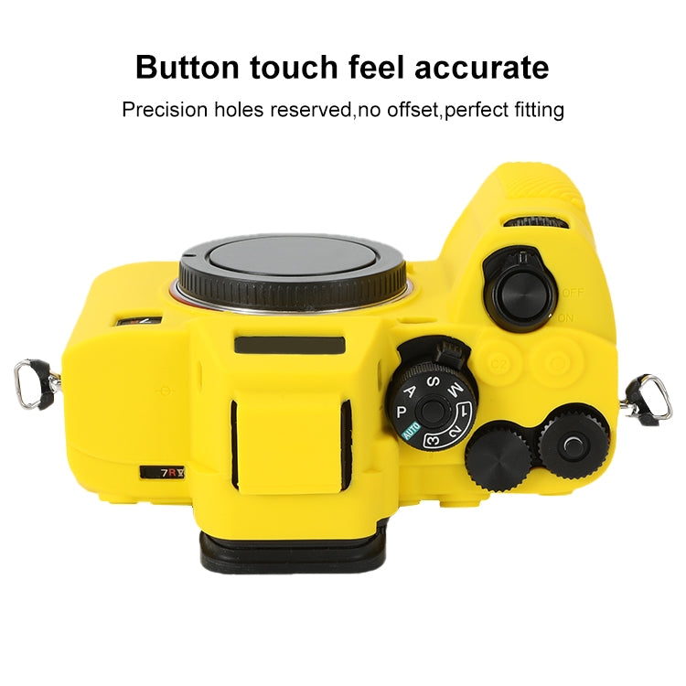 For Sony ILCE-7RM5 / Alpha 7R V Soft Silicone Protective Case (Yellow) - Protective Case by PMC TechLife | Online Shopping South Africa | PMC TechLife | Buy Now Pay Later Mobicred