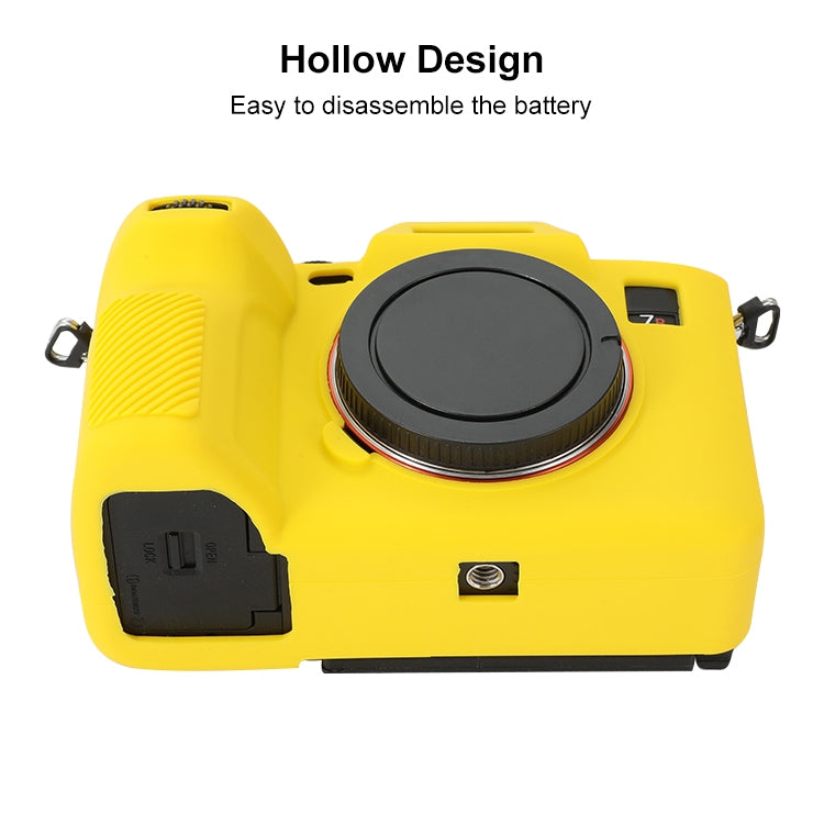 For Sony ILCE-7RM5 / Alpha 7R V Soft Silicone Protective Case (Yellow) - Protective Case by PMC TechLife | Online Shopping South Africa | PMC TechLife | Buy Now Pay Later Mobicred