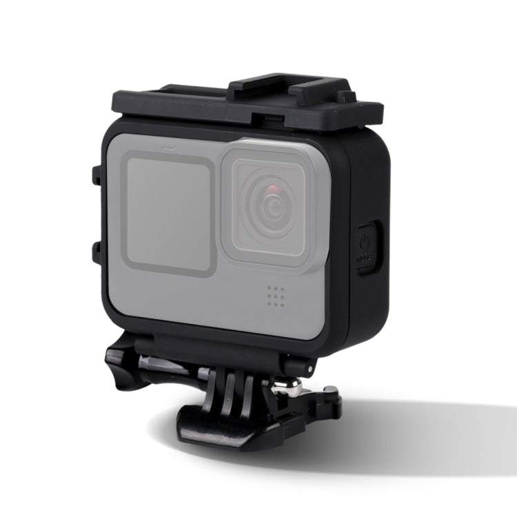 For GoPro HERO10 Black / HERO9 Black Plastic Frame Mount Protective Case with Base Buckle & Long Screw(Black) - Protective Frame by PMC TechLife | Online Shopping South Africa | PMC TechLife | Buy Now Pay Later Mobicred