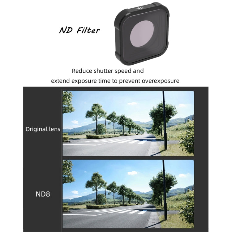 JSR KB Series ND8 Lens Filter for GoPro HERO13 Black /12 Black /11 Black /10 Black /9 Black - Lens Filter by JSR | Online Shopping South Africa | PMC TechLife | Buy Now Pay Later Mobicred