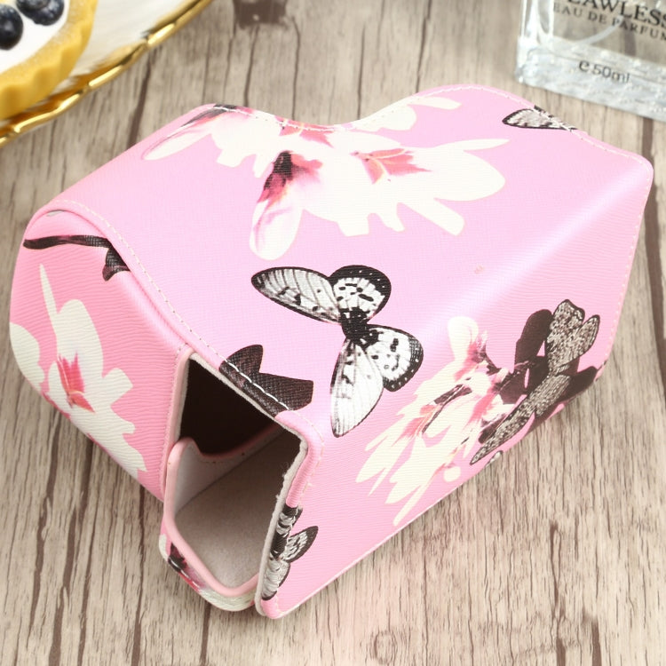 Flower Pattern PU Leather Camera Case for Sony A6000 / A6300 / A6400 / Nex 6 (Pink) - free shipping - PMC TechLife - Order now!