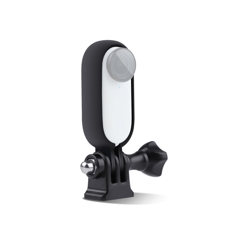 Plastic Protective Frame Mount Cage with Tripod Base Adapter for Insta360 GO 2(Black) - Mount & Holder by PMC TechLife | Online Shopping South Africa | PMC TechLife | Buy Now Pay Later Mobicred