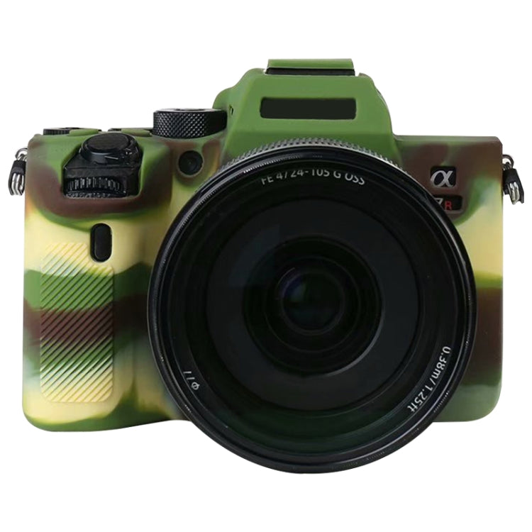 For Sony A7R4 Soft Silicone Protective Case(Camouflage) - Protective Case by PMC TechLife | Online Shopping South Africa | PMC TechLife | Buy Now Pay Later Mobicred