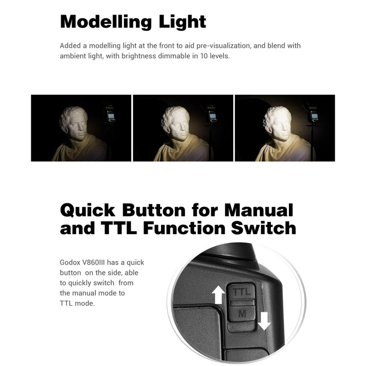 Godox V860 III-P 2.4GHz Wireless TTL II HSS Flash Speedlite for Pentax (Black) - free shipping - PMC TechLife - Order now!