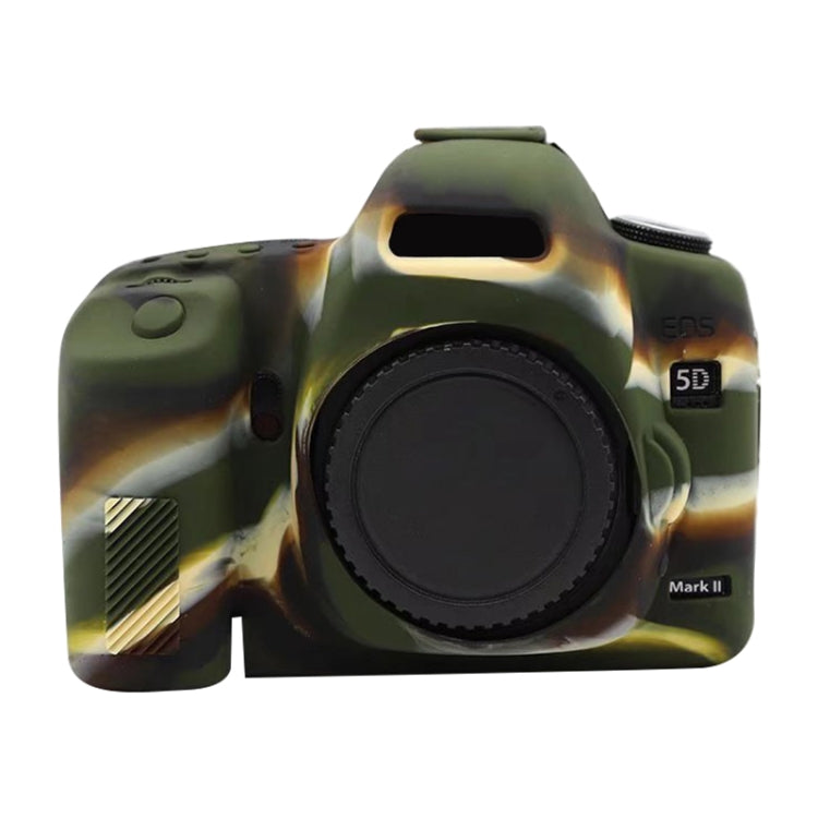 For Canon EOS 5D Mark II Soft Silicone Protective Case(Camouflage) - Protective Case by PMC TechLife | Online Shopping South Africa | PMC TechLife | Buy Now Pay Later Mobicred