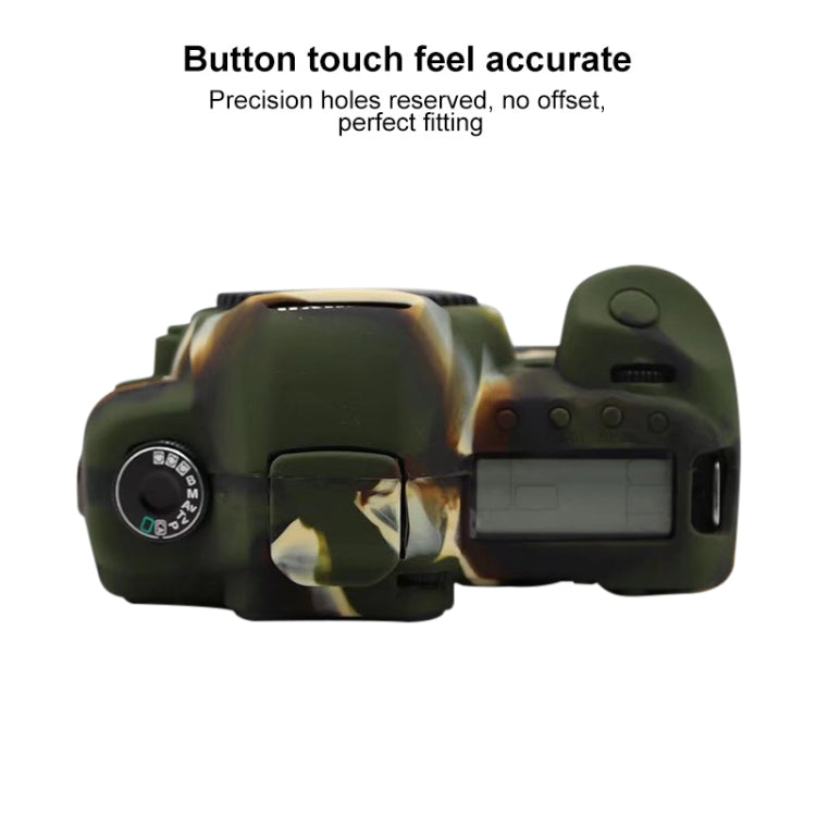 For Canon EOS 5D Mark II Soft Silicone Protective Case(Camouflage) - Protective Case by PMC TechLife | Online Shopping South Africa | PMC TechLife | Buy Now Pay Later Mobicred