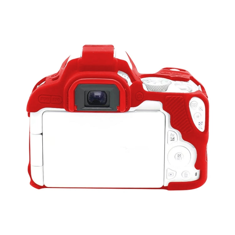 For Canon EOS 200D / EOS 200D Mark II Soft Silicone Protective Case(Red) - Protective Case by PMC TechLife | Online Shopping South Africa | PMC TechLife | Buy Now Pay Later Mobicred