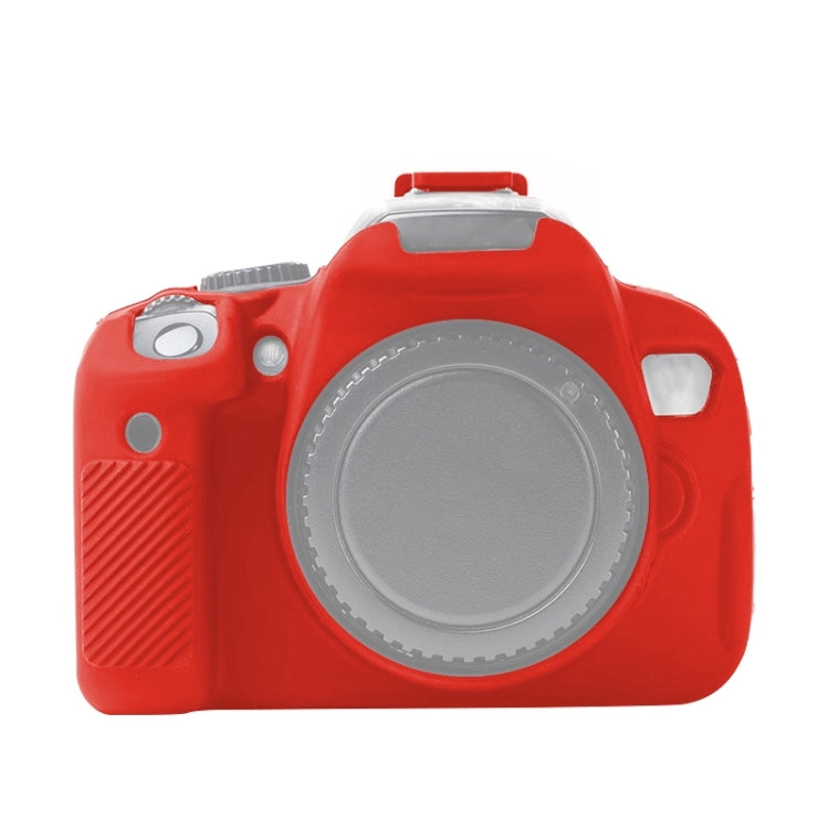 For Canon EOS 600D Soft Silicone Protective Case(Red) - Protective Case by PMC TechLife | Online Shopping South Africa | PMC TechLife | Buy Now Pay Later Mobicred