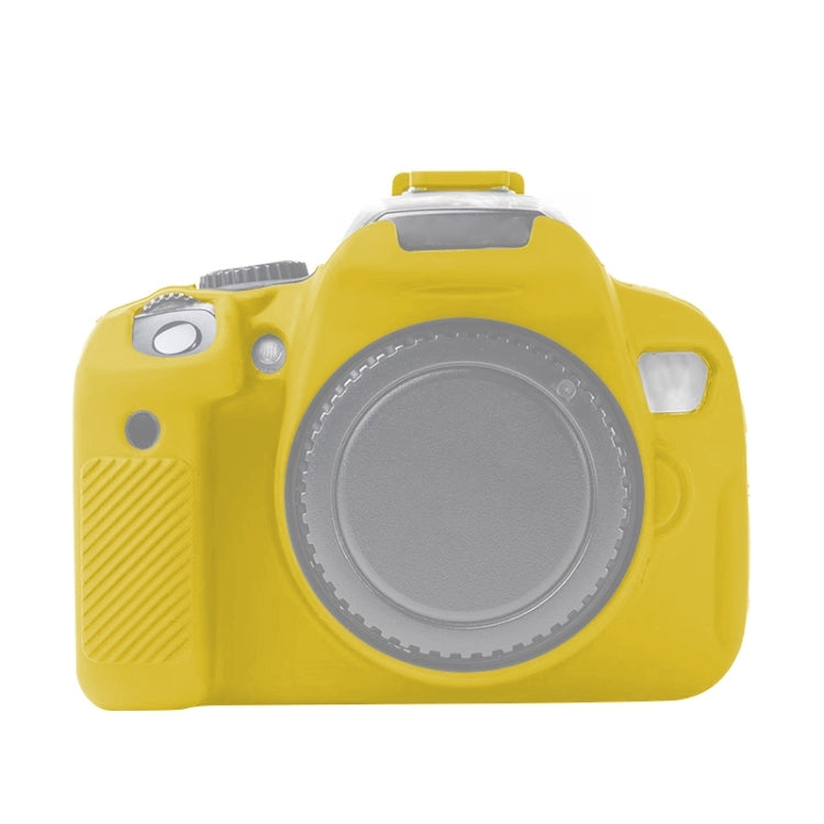 For Canon EOS 600D Soft Silicone Protective Case(Yellow) - Protective Case by PMC TechLife | Online Shopping South Africa | PMC TechLife | Buy Now Pay Later Mobicred