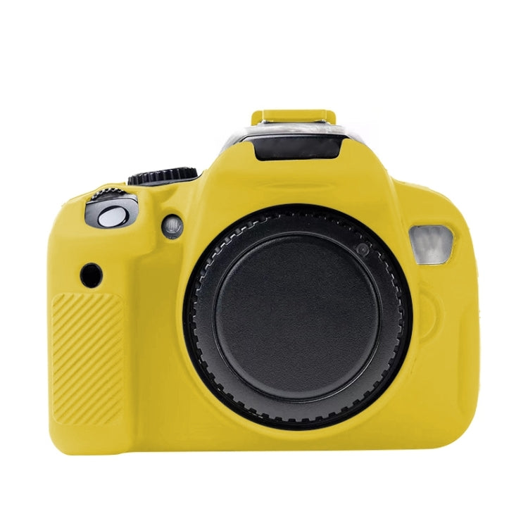 For Canon EOS 600D Soft Silicone Protective Case(Yellow) - Protective Case by PMC TechLife | Online Shopping South Africa | PMC TechLife | Buy Now Pay Later Mobicred