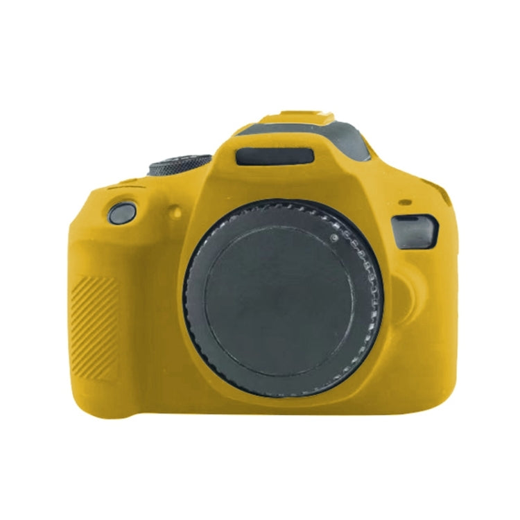 Soft Silicone Protective Case for Canon EOS 2000D (Yellow) - Protective Case by PMC TechLife | Online Shopping South Africa | PMC TechLife | Buy Now Pay Later Mobicred