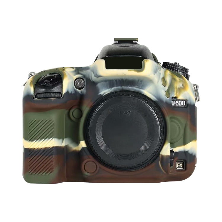 For Nikon D600 / D610 Soft Silicone Protective Case(Camouflage) - Protective Case by PMC TechLife | Online Shopping South Africa | PMC TechLife | Buy Now Pay Later Mobicred