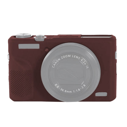 For Canon PowerShot G7 X Mark III / G7X III / G7X3 Soft Silicone Protective Case(Coffee) - Protective Case by PMC Jewellery | Online Shopping South Africa | PMC Jewellery