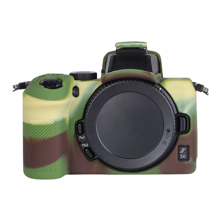 Soft Silicone Protective Case for Nikon Z50 (Camouflage) - Protective Case by PMC TechLife | Online Shopping South Africa | PMC TechLife | Buy Now Pay Later Mobicred