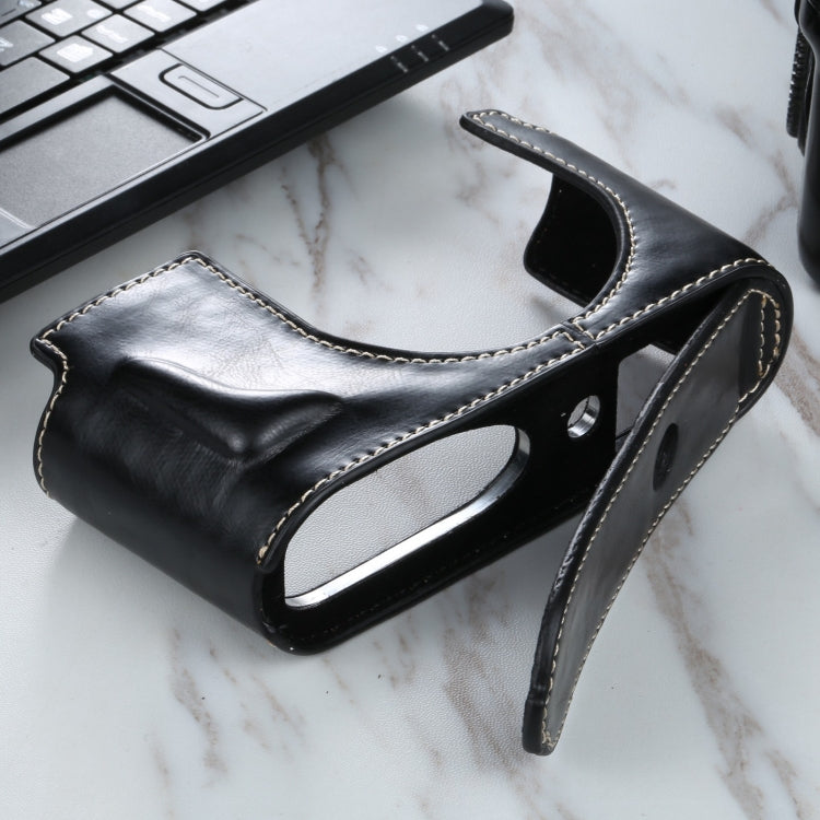 1/4 inch Thread PU Leather Camera Half Case Base for Leica Q2(Black) - Half Case by PMC TechLife | Online Shopping South Africa | PMC TechLife | Buy Now Pay Later Mobicred